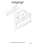 Diagram for 02 - Control Panel Parts