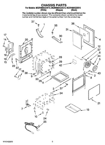 Diagram for MGRH865QDW10