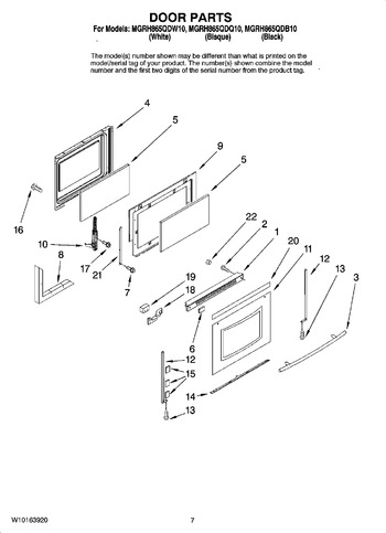 Diagram for MGRH865QDQ10