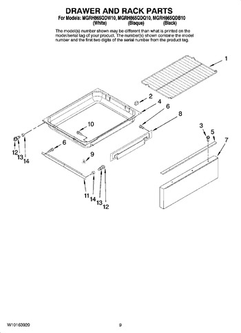 Diagram for MGRH865QDQ10