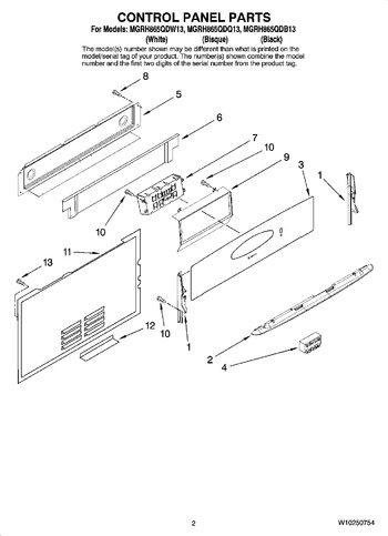 Diagram for MGRH865QDW13