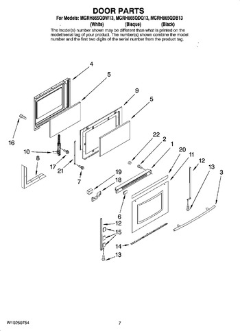 Diagram for MGRH865QDW13