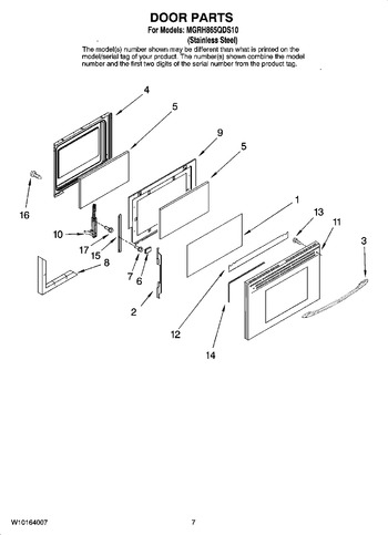 Diagram for MGRH865QDS10