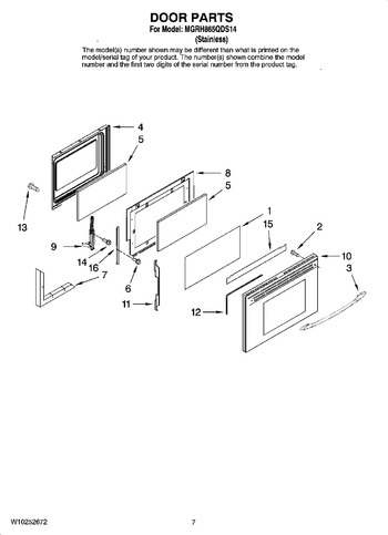 Diagram for MGRH865QDS14