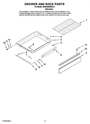 Diagram for MGRH865QDS14