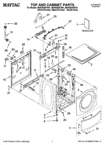 Diagram for MHWZ600TK01