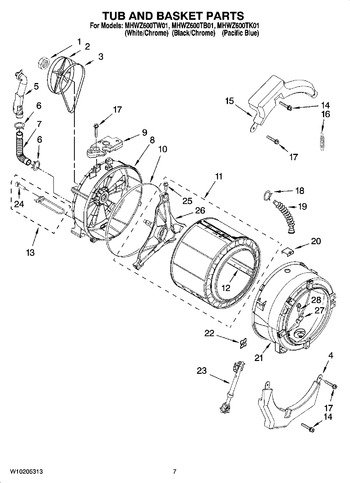 Diagram for MHWZ600TK01