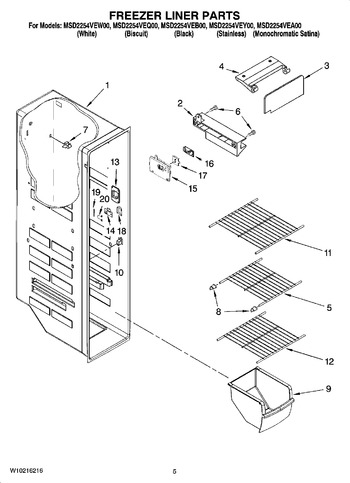 Diagram for MSD2254VEW00