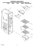 Diagram for 04 - Freezer Liner Parts