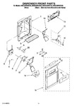 Diagram for 08 - Dispenser Front Parts