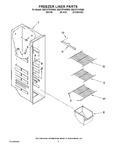 Diagram for 04 - Freezer Liner Parts