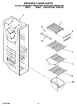 Diagram for 04 - Freezer Liner Parts