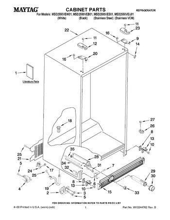 Diagram for MSD2550VEU01