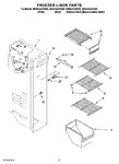 Diagram for 04 - Freezer Liner Parts