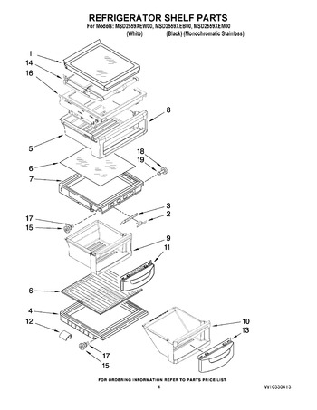 Diagram for MSD2559XEW00