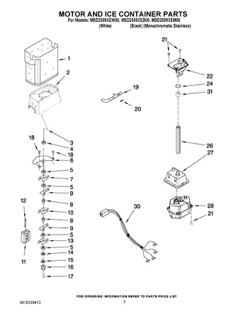 Diagram for MSD2559XEW00