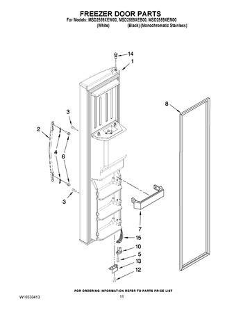 Diagram for MSD2559XEW00