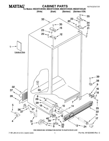 Diagram for MSD2572VES00