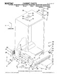 Diagram for 01 - Cabinet Parts