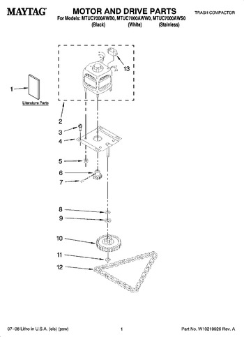 Diagram for MTUC7000AWB0