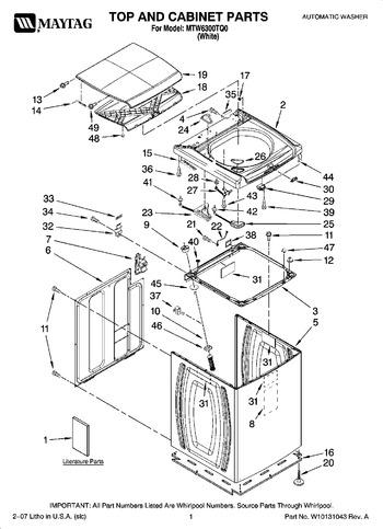 Diagram for MTW6300TQ0