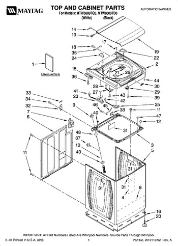 Diagram for MTW6600TQ0