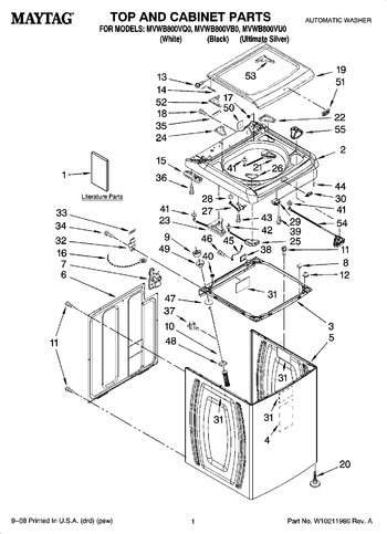 Diagram for MVWB800VQ0