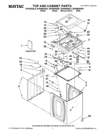 Diagram for MVWB850WB1