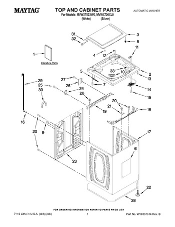 Diagram for MVWX700XL0