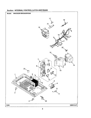 Diagram for MW5592W/XAA