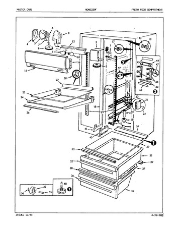 Diagram for NDNS229FH (BOM: 5M57B)