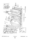 Diagram for 02 - Fresh Food & Freezer Door