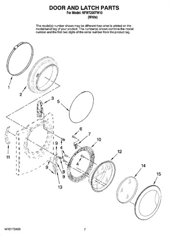 Diagram for NFW7200TW10