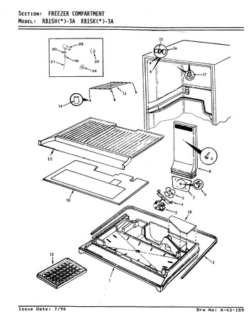 Diagram for RB15KA-3A (BOM: AG19B)