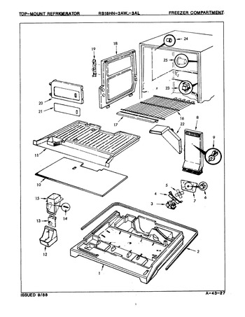 Diagram for RB18HA-3AW (BOM: 8B22A)