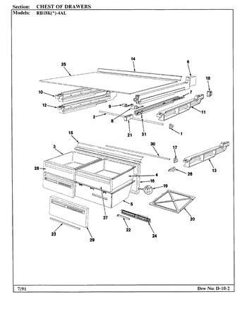 Diagram for RB18KN-4AL (BOM: AG44C)