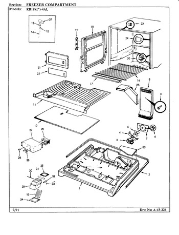 Diagram for RB18KN-4AL (BOM: AG44C)