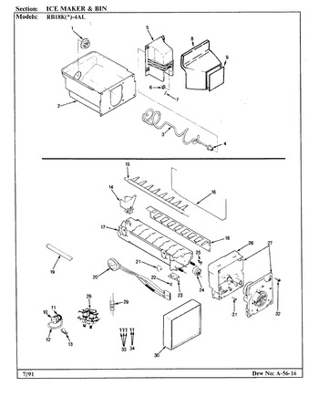 Diagram for RB18KN-4AL (BOM: AG44C)