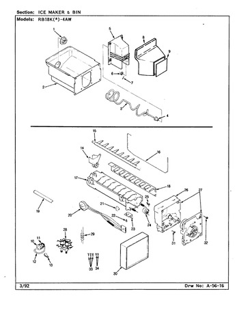 Diagram for RB18KN-4AW (BOM: AG43C)