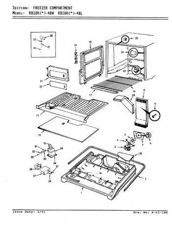 Diagram for RB18KA-4BL (BOM: BG47A)