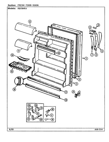 Diagram for RB194RV (BOM: DG68A)