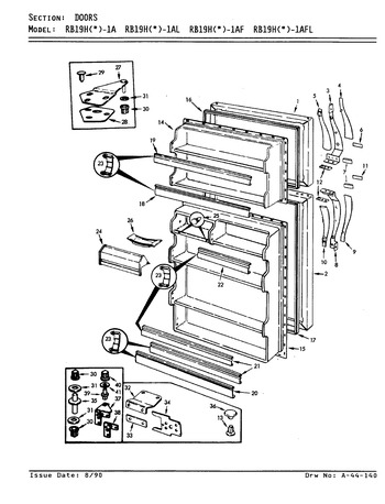 Diagram for RB19HA-1AF (BOM: 8C66A)