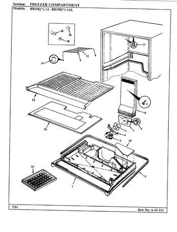 Diagram for RB19KA-1A (BOM: AG51A)