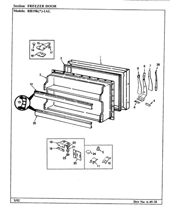 Diagram for RB19KA-1AL (BOM: BG52C)