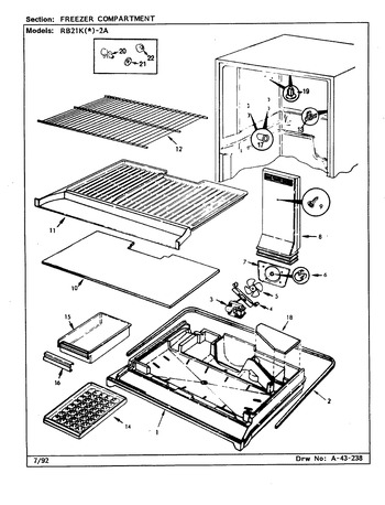 Diagram for RB21KA-2A (BOM: CG80A)