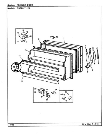 Diagram for RB21KA-2A (BOM: CG80A)