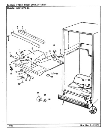 Diagram for RB21KA-2A (BOM: CG80A)