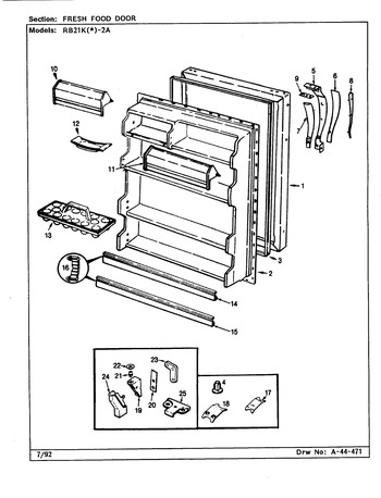 Diagram for RB21KA-2A (BOM: CG80A)