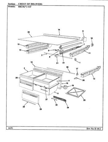 Diagram for RB21KN4AF (BOM: BG76B)