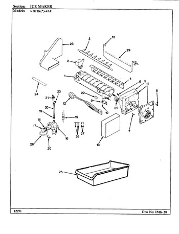 Diagram for RB21KN4AF (BOM: BG76B)